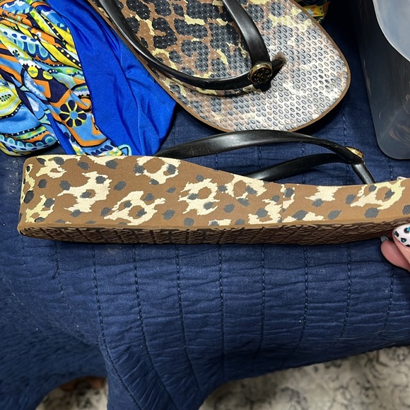 Tory Burch Leopard Platform Sandals - Picture 4 of 4